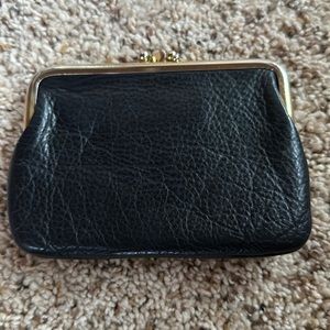 St Thomas Vintage Navy leather coin purse
